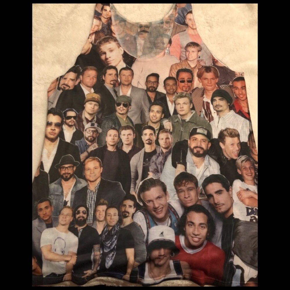 Backstreet Boys BSB photo collage tank